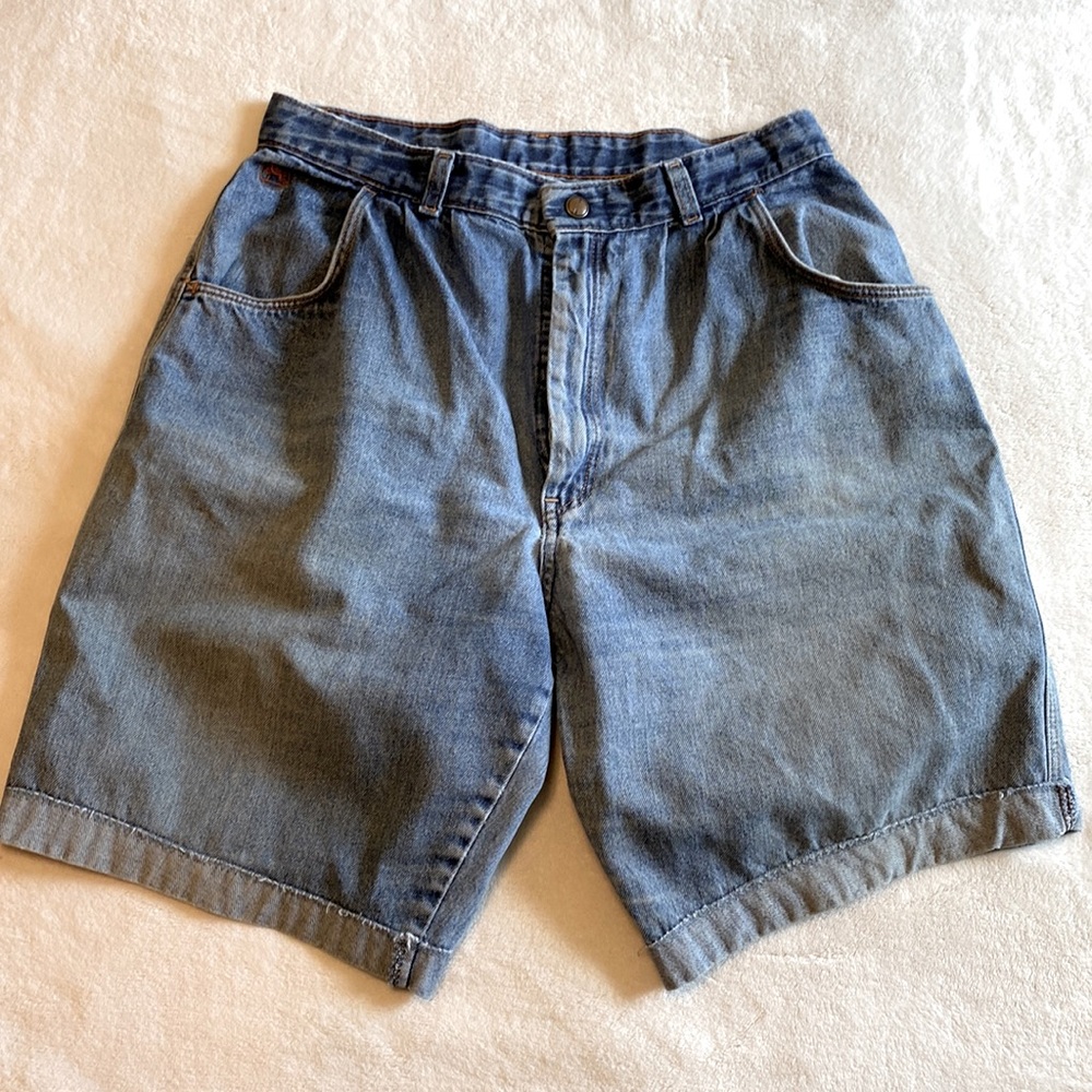 Lord Isaac jean shorts, Bermuda leg and snatched high waist